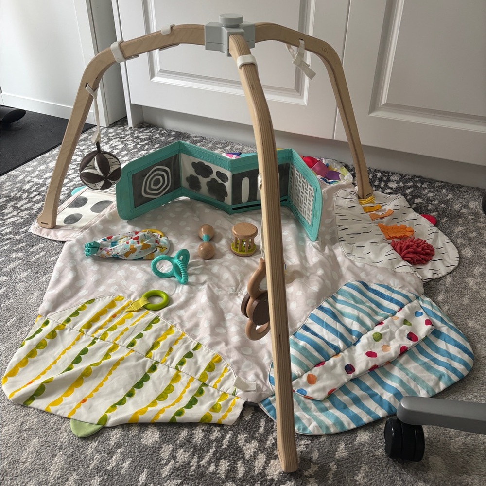 Lovevery play gym baby mat + extras
